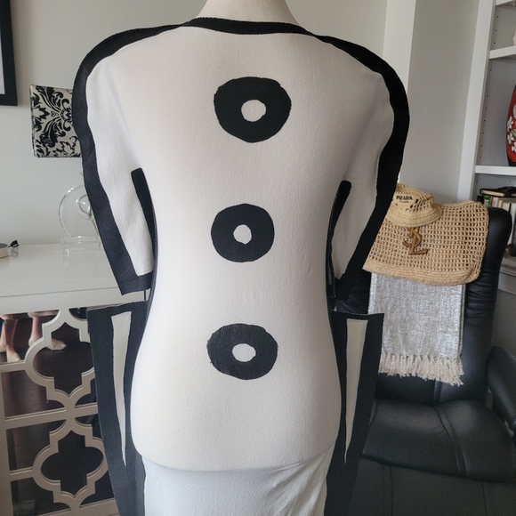 ISSEY MIYAKE Color Block Knit Dress - Picture 10 of 16